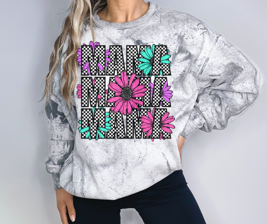 Floral Checker Mama