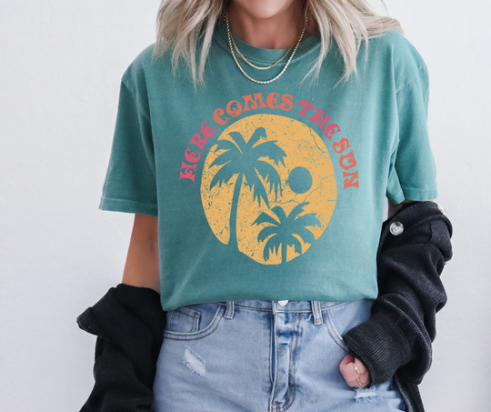 Here Comes the Sun Palm Tree