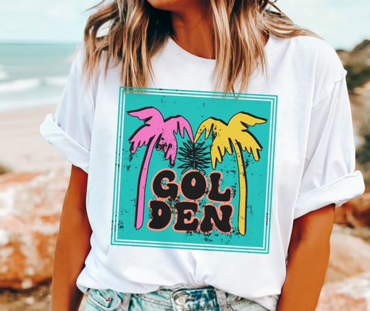 Golden Palm Trees