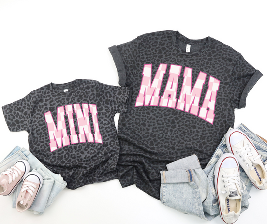 Mama/Mini Checker Pink Checker