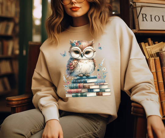 Owl Books Stacked