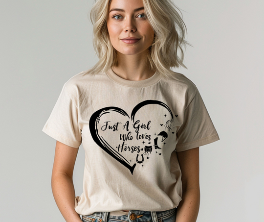 Just a girl who loves horses heart