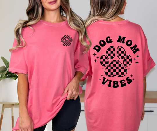Checkered Dog Mom