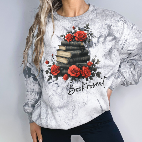 Booktrovert Black Floral
