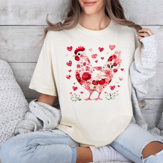 Floral Valentine Chicken